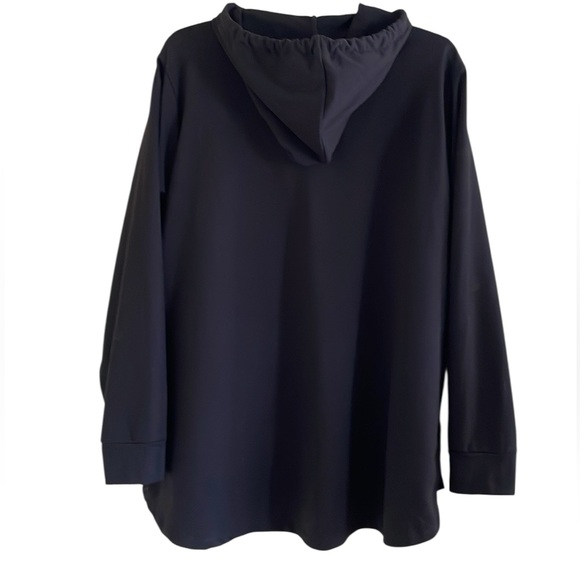 MICHAEL KORS GOLD STUDDED BLACK HOODIE Size 2X Black Goldtone Hardware - Picture 6 of 13